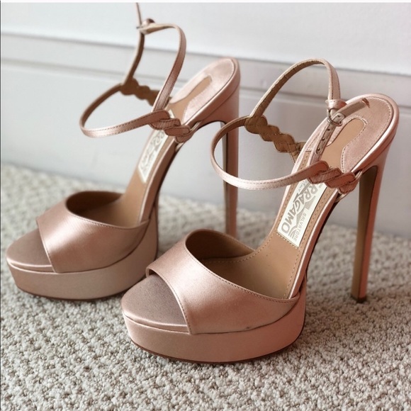 blush heels wedding